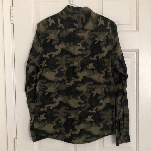Never Worn Camouflage Button Down Shirt - Picture 2 of 4